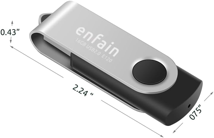 Enfain Unidad flash USB 3.0 de 32 GB para compartir, paquete de 10...