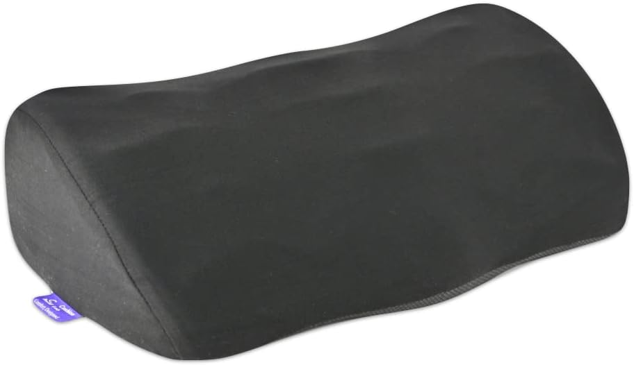 Lámpara C CUSHION LAB Reposapiés ergonómico para debajo del escritorio - Reposapiés de espuma viscoelástica con diseño de cresta de masaje patentado para trabajo, hogar, juegos, computadora, silla de oficina