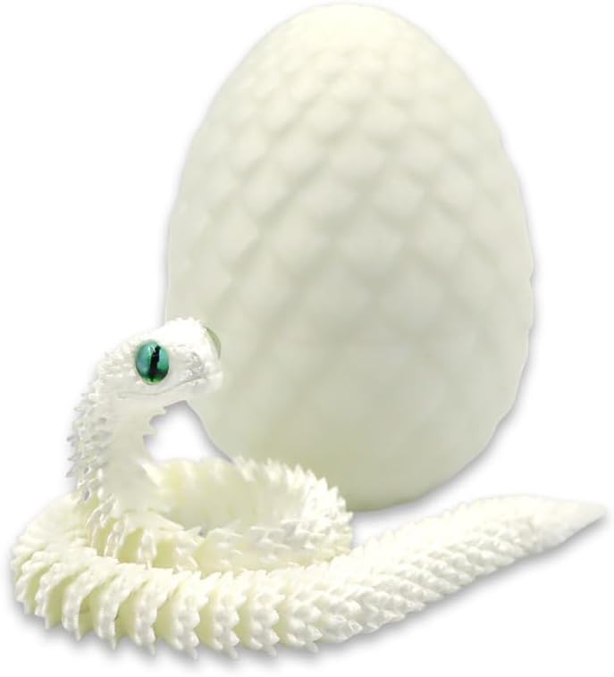 Vantico Huevo de serpiente impreso en 3D con serpiente