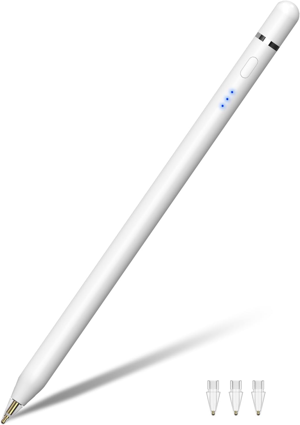 Lápiz óptico para Apple iPad 2018-2026, lápiz de carga magnética para iPad de 2ª generación y 1ª generación con sensibilidad de inclinación y rechazo de palma, lápiz para iPad A16 Pro 11/12.9/13, Air