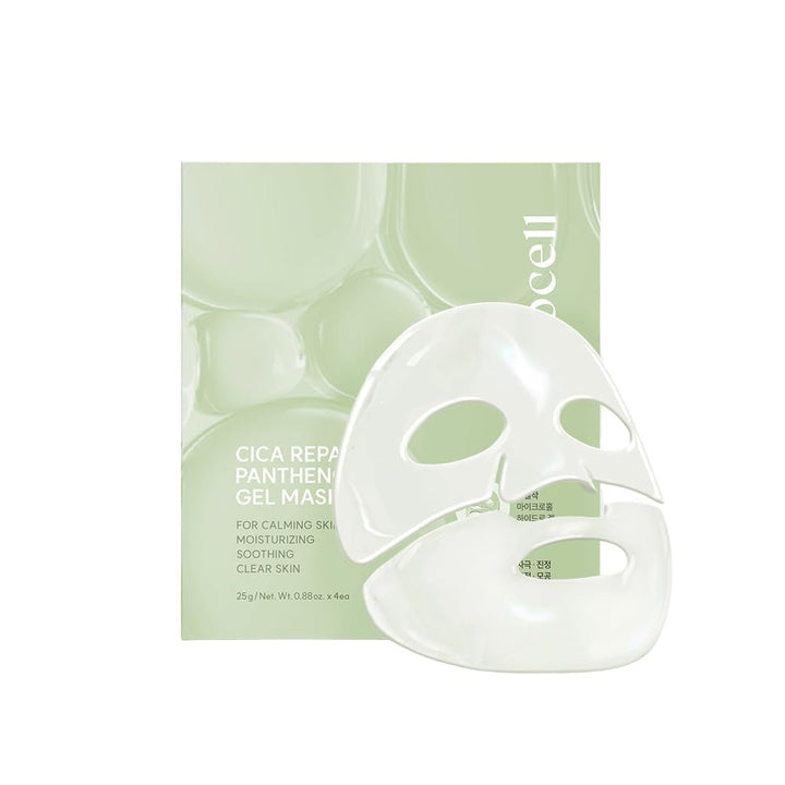 AROCELL - Máscara facial de hidrogel Cica PDRN, 4 hojas faciales co...