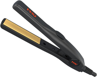 Mini plancha de pelo de 1\/2 pulgada para cabello corto\/rizos, pla...
