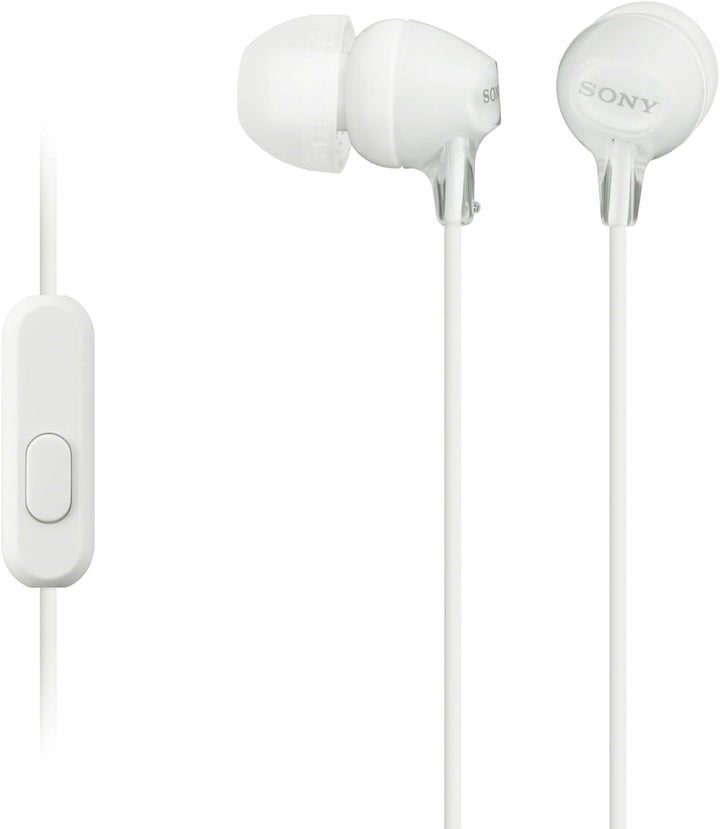 Sony MDREX15AP Auriculares Intrauditivos Earbud con Micrófono, Blanco