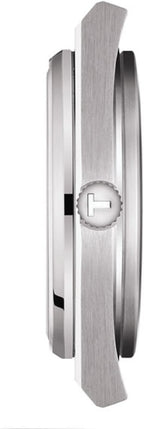 Reloj de vestir Tissot para hombre PRX con carcasa de acero inoxidable 316L, color gris T1374101103100