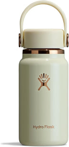 Hydro Flask Micro Bottle - Mini frasco aislado a prueba de fugas para bolso o bolsillo en 6.7 onzas marfil brillante