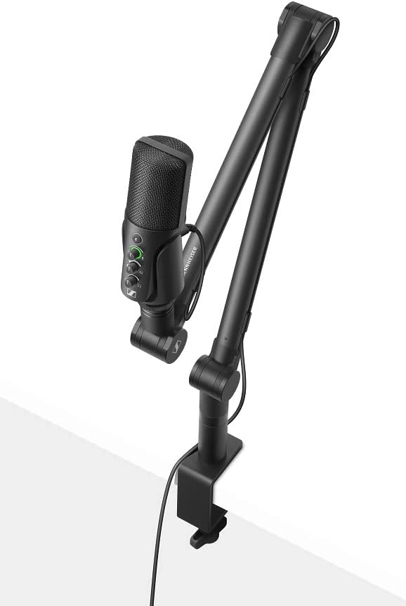 Juego de micrófono USB profesional de Sennheiser con brazo de boom,...