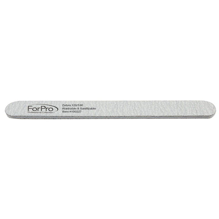 ForPro Zebra - Tabla de espuma de grano 120\/180, lima de uñas de m...