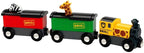 BRIO World - 33722 Safari Train - Juego de tren de juguete interactivo para niños de 3 años en adelante - Respetuoso con el medio ambiente - Carros de motor y animales incluidos
