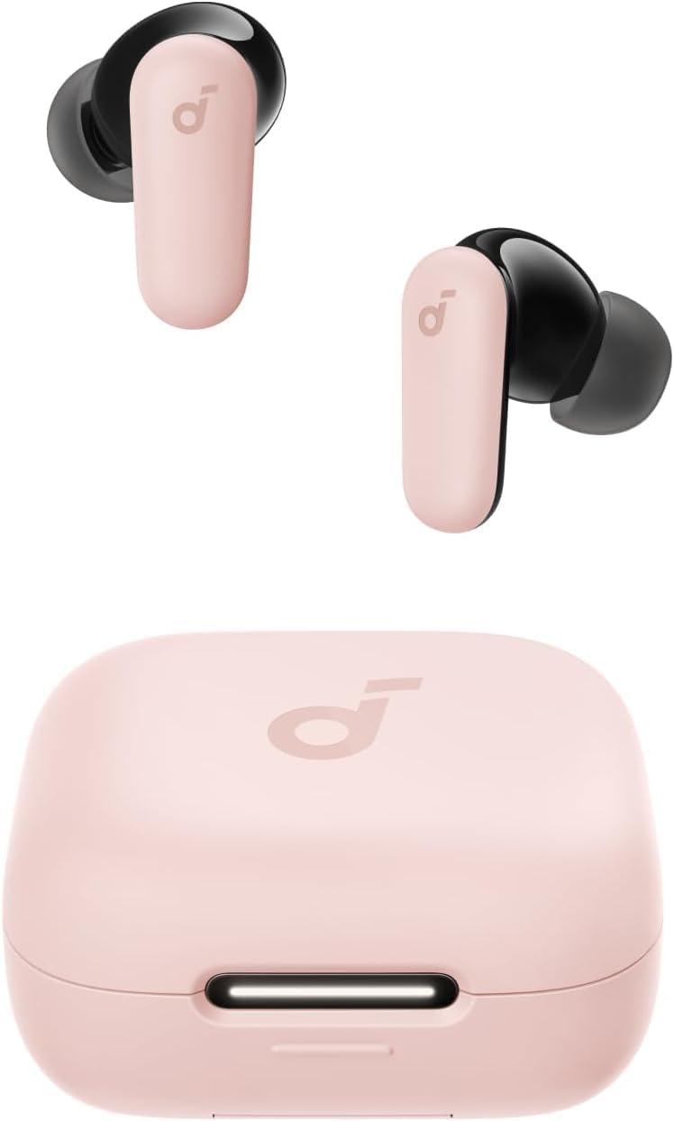 Soundcore Auriculares con cancelación de ruido P30i by Anker, Rosa