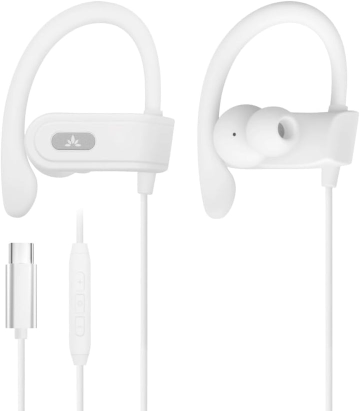 Avantree C171 - Auriculares con cable USB-C, micrófono y controles...