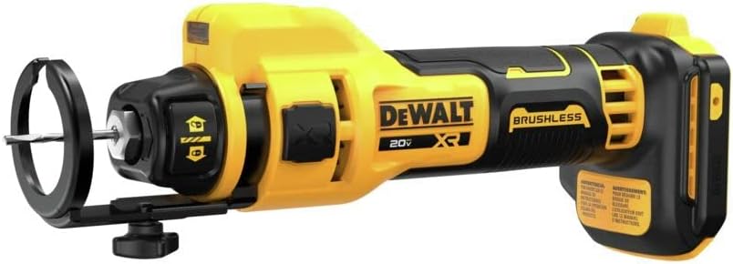 DEWALT Herramienta de corte de paneles de yeso sin escobillas 20V MAX* XR (solo herramienta) (DCE555B)