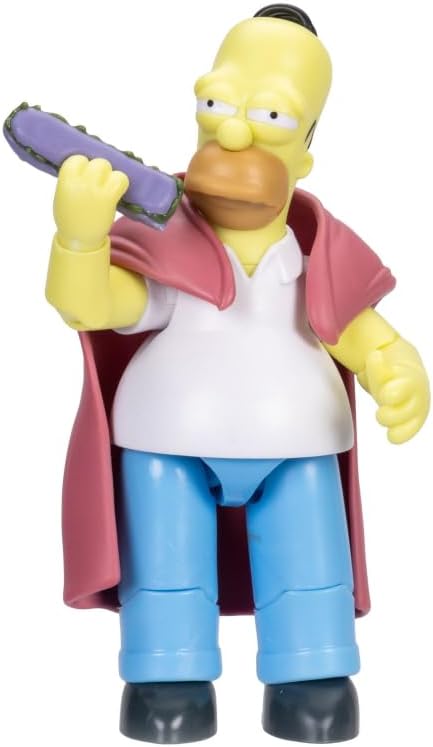 Figuras de acción de Los Simpsons de 5 pulgadas de Homer enfermo con Hoagie