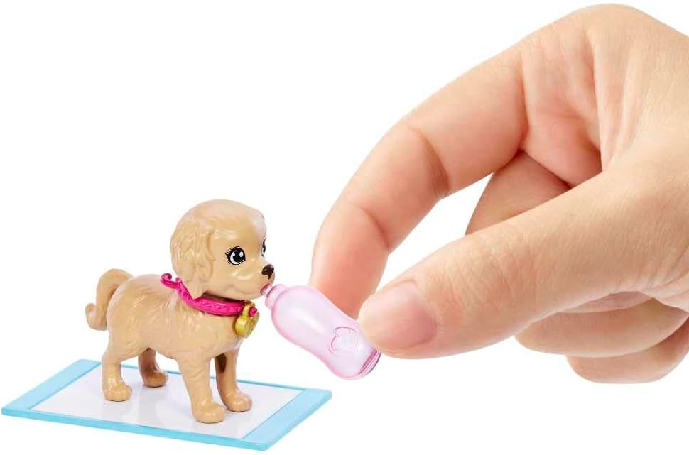 Set de Muñeca de Adopción de Cachorro Barbie y Accesorios con Cambi...