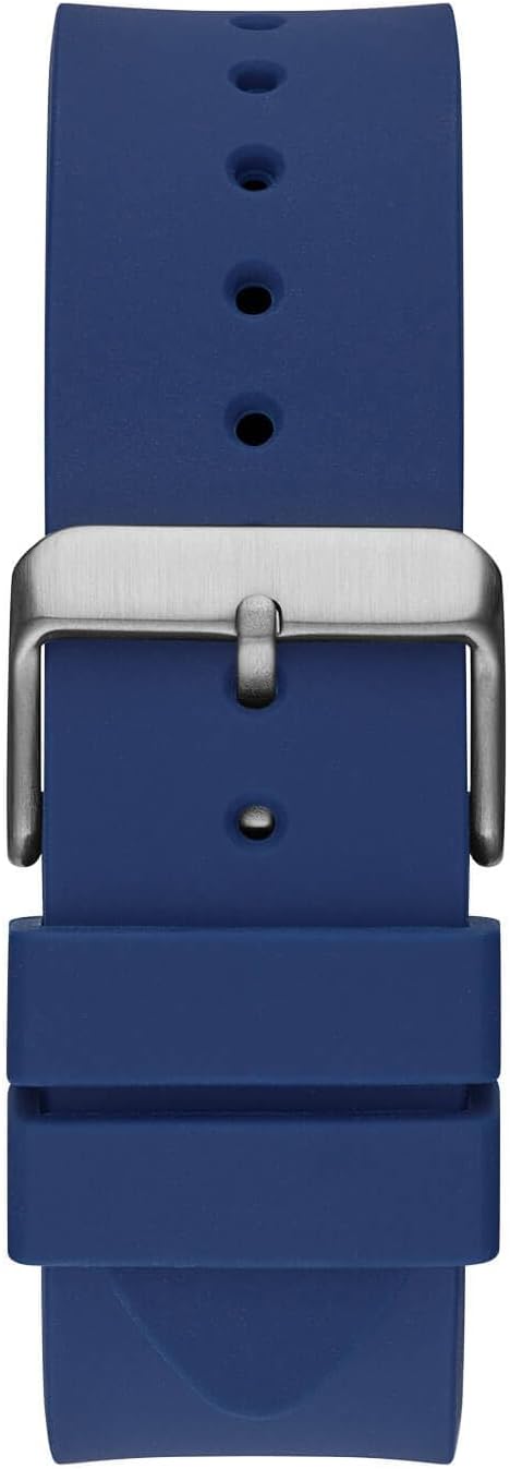 GUESS Serie GW0G para hombre | Reloj de tendencia analógica | Caja de policarbonato | Pulsera de silicona | Resistencia al agua 50M