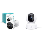 Kasa Smart Cámara de seguridad inteligente de 4MP 2K con cable y panorámica/inclinación, cámara de seguridad inteligente de 1080p HD de 2.4 GHz con visión nocturna, detección de movimiento