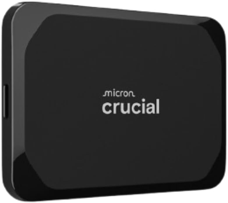 Crucial X9 SSD portátil de 4 TB, hasta 1050 MB\/s, USB 3.2 USB-C, u...