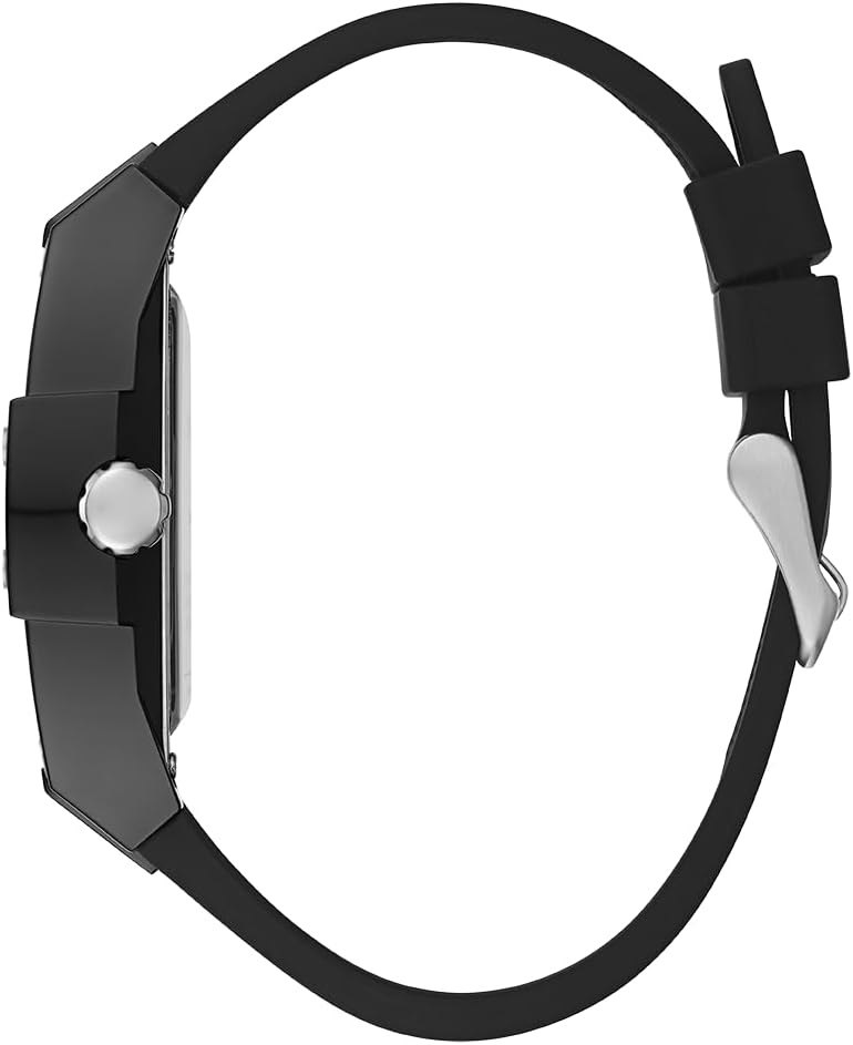 GUESS Serie GW0G para hombre | Reloj de tendencia analógica | Caja de policarbonato | Pulsera de silicona | Resistencia al agua 50M