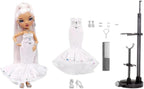Muñeca Roxie Rainbow High de edición navideña 2022 con pelo multicolor y vestido iridiscente, gran regalo