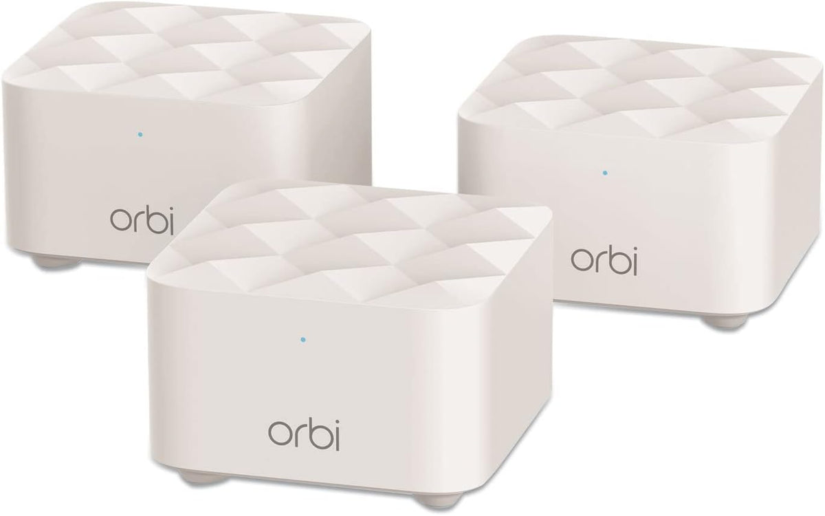 NETGEAR Orbi Sistema WiFi de malla para todo el hogar (RBK13) – Reemplazo de enrutador cubre hasta 4,500 pies cuadrados con 1 enrutador y 2 satélites