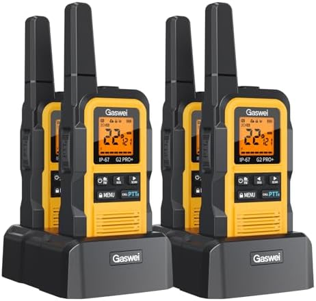 G2Pro+ walkie talkies de uso rudo IP67, radios bidireccionales