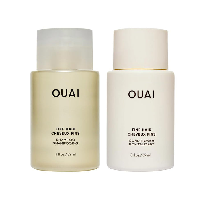 OUAI Juego de champú y acondicionador para cabello fino, tamaño de...