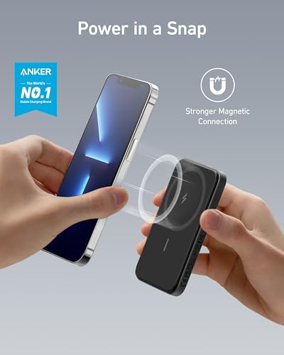 Anker Cargador portátil magnético 621 (MagGo), banco de energía ina...