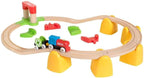 BRIO World 33710 - Mi primer tren de batería ferroviario | Juego de 25 piezas de tren de madera para niños pequeños | Incluye accesorios y pistas de madera | Certificado por Forest Stewardship Council