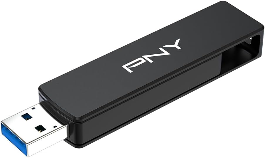PNY Unidad flash OTG Duo Link V3 USB 3.2 Gen 2 Tipo-C y tipo A OTG...