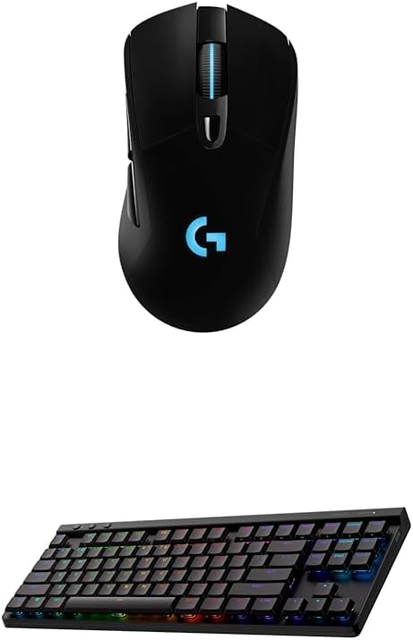 Logitech G Ratón inalámbrico para juegos 703 Lightspeed + teclado i...