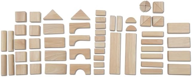 Bloques para armar lisos de madera Melissa Doug Estándar