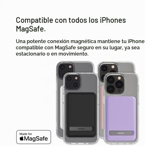 Belkin Cargador portátil, banco de energía inalámbrico de 5000 mAh,...