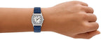 Fossil Reloj Harlow para mujer, movimiento de tres manecillas de cuarzo con correa de acero inoxidable o cuero