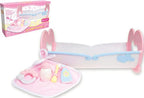 JC Toys Cuna mecedora para muñecas de bebé para mantener el tiempo
