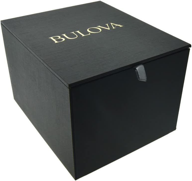 Bulova Reloj de mujer clásico de acero inoxidable bicolor de tres manecillas con fecha y calendario, esfera plateada y blanca (Estilo: 98M105)