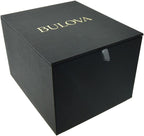 Bulova Reloj de mujer clásico de acero inoxidable bicolor de tres manecillas con fecha y calendario, esfera plateada y blanca (Estilo: 98M105)