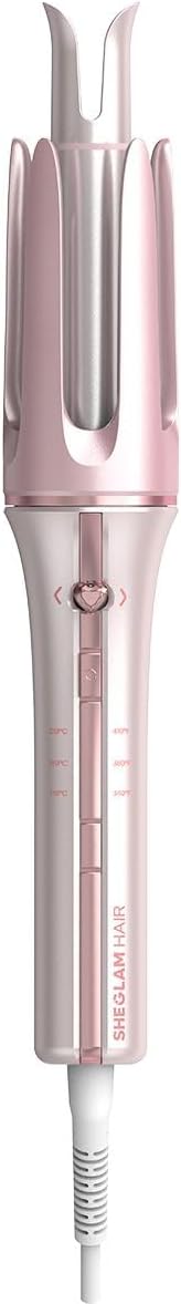SHEGLAM Rizador automático de regalo para mujer (rosa, 1.25 pulgada...