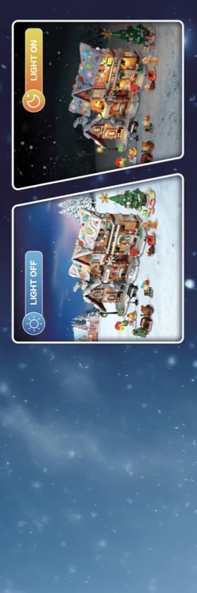 Juego de construcción de casa de jengibre de Navidad de 3