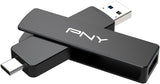 PNY Unidad flash OTG Duo Link V3 USB 3.2 Gen 2 Tipo-C y tipo A OTG...