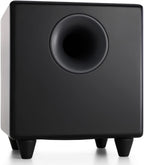 Audioengine S8 Bocina para sonidos graves, de 8 pulgadas, con conexión a corriente eléctrica, color blanco. Negro