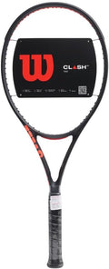 Wilson Clash 100 V3 - Raqueta de tenis de rendimiento para adultos, tamaño de agarre de 2-4 1/4 pulgadas, ensartada con Sensation 16 Natural en tensión de rango medio
