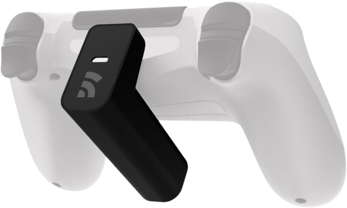 4 - Cargador inalámbrico para controlador PlayStation 4, batería portátil para DualShock 4, jugar mientras se carga, +12 horas de duración de la batería, accesorio PS4