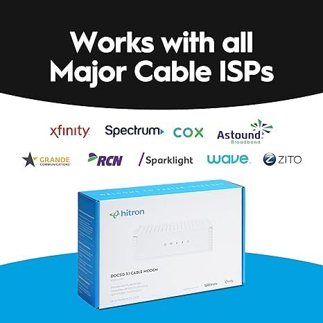 Hitron Módem CODA DOCSIS 31 Certificado con Comcast