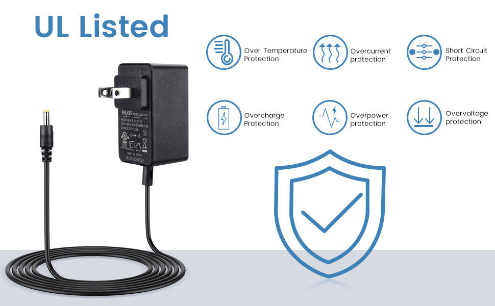Adaptador de corriente de repuesto para Alexa Echo Show 5