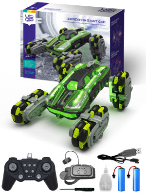Coche de control remoto 8WD 24 GHz juguete de doble cara