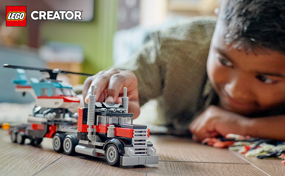 LEGO Creator 31146 - Camión de cama plana 3 en 1 con
