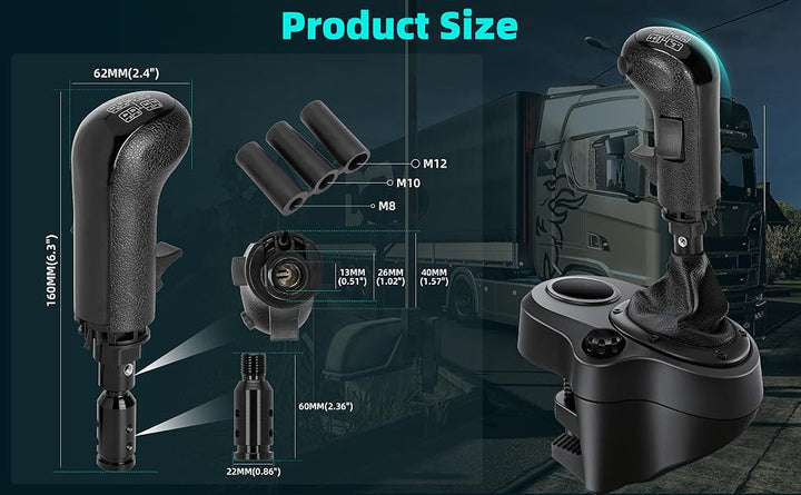 USB Truck Simulator Shifter Compatible Logitech G25 G27