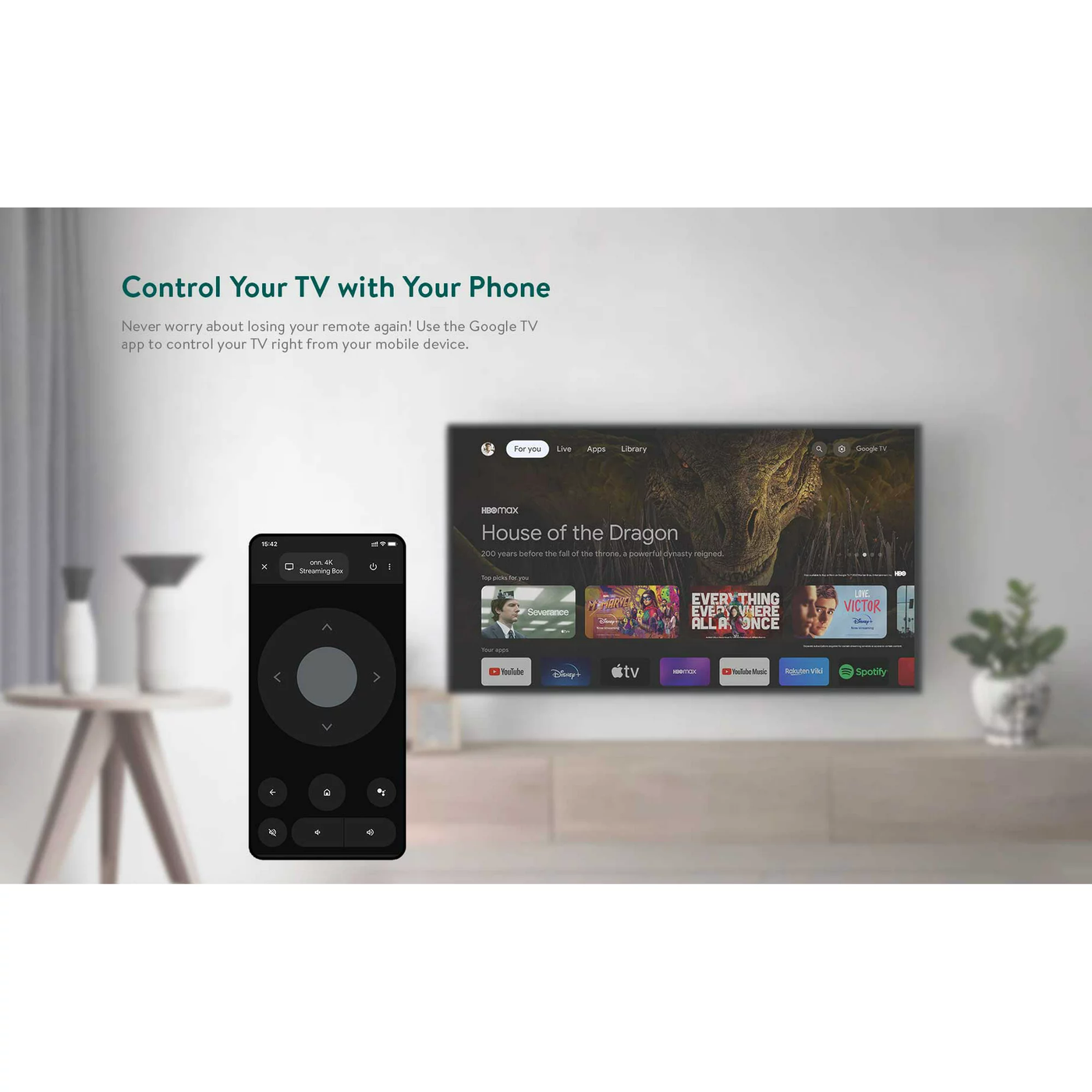Google Onn Tv Streaming 4k 2gb Ram 2025 Control Por Voz