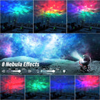 Astronaut Galaxy Projector, 8 Nebula Effects Galaxy Star Projector with Smare Remote Control, 360° Rotation Night Light for Valentines Day Gift/Birthday Gifts for Family, Friends