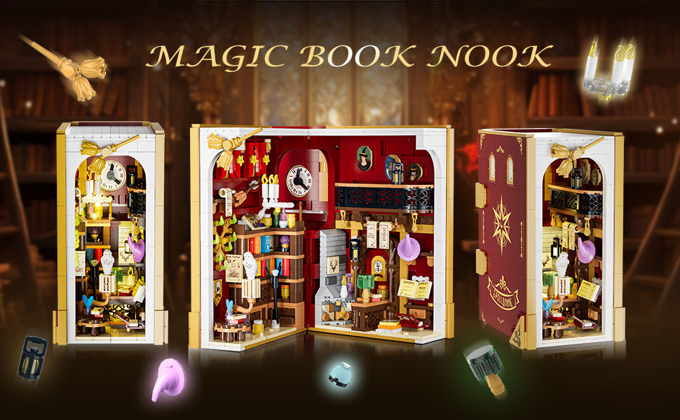 Juego de construcción Magic Booknook con luz LED 0142 in