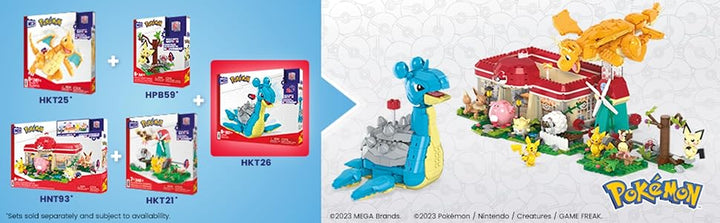 MEGA Pokémon - Juego de juguetes de construcción Lapras